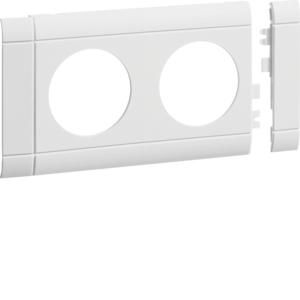 TEHALIT GB080209010 Modular panel 2-way socket DA:80mm pure white