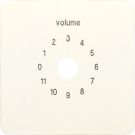 Jung 594-8 cover for volume control, thermoplastic, CD series, white