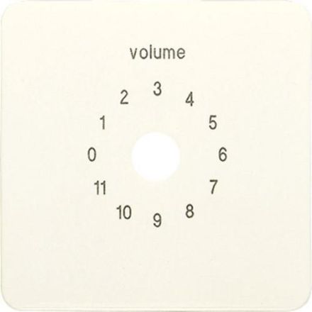 Jung 594-8 cover for volume control, thermoplastic, CD series, white
