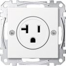 MERTEN MEG2156-0419 USA socket insert 20A polar white System M