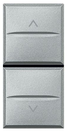 Bticino HC4037 blind button aluminum 10a