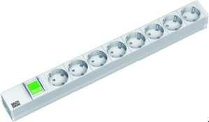 Bachmann 333.400 power strip 19 inch 1U 8-way with switch