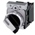 Siemens 3SU1150-2BF60-1BA0 toggle switch illuminated 22mm round black white Siemens 3SU1150-2BF60-1BA0 toggle switch illuminated 22mm round black white