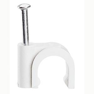 Legrand 031555 nail clamp CABLE 6mm white, (pure white)