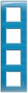 Bticino LNA4802M4AD Light frame BLUE 4x2 modules, (blue)