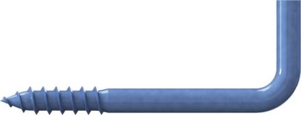Reisser 000320S021-040060S-1 Straight screw hook RN 0320 with wood thread, 4.0 X 60, steel, galvanized, blue pass., packed 25 a
