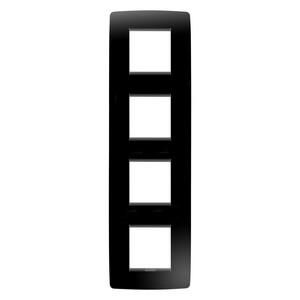 Gewiss GW16129TN ONE Inter 2+2+2+2M V Toner Black Cover Frame