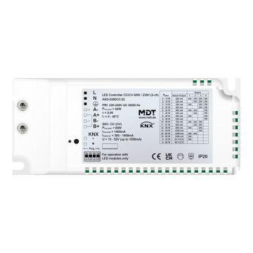 MDT AKD-0260CC.02 KNX LED controller CC/CV with power supply UP | 2-way