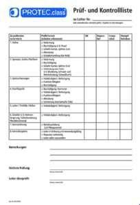 PROTEC.class 05101502 Inspection labels and warning signs PLPK (1pc=50 sheets) Ladder inspection checklist