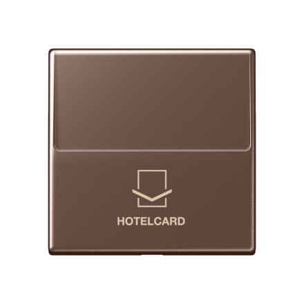 Jung A590CARDMO Hotelcard switch (without button insert), Hotelcard, Series A, mocha