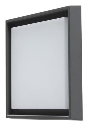 Megaman Quadro L 25W IP54 2500lm 3000K grey LED wall light