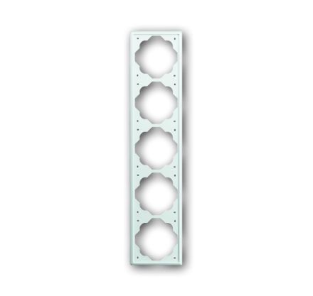 Busch-Jaeger 1725-74 cover frame, 5-way frame alpine white