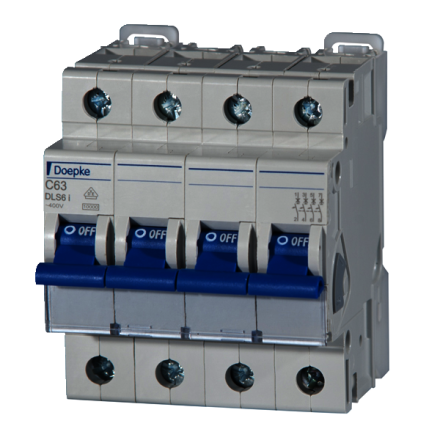 Doepke 09916343 DLS6I C2A 4-pole 10KA circuit breaker