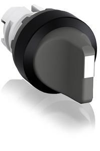 ABB Stotz-Kontakt M2SS2-10U, selector switch actuator AC grey, 2 positions, short rotary handle, 1SFA611201R1007