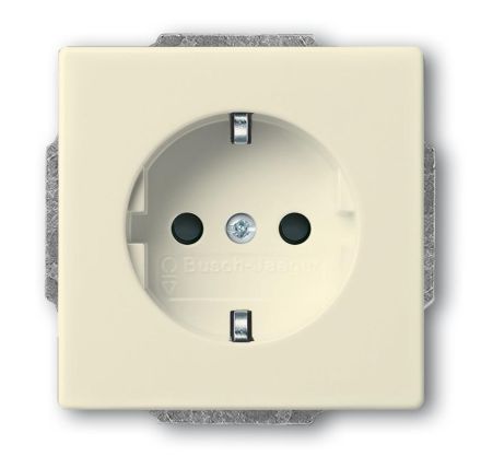 Busch-Jaeger 20 EUCRB-82 SCHUKO® socket insert without spreader, with increased contact protection ivory white
