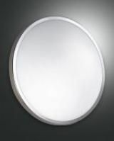 Fabas Luce 3566-65-138 metal chrome/glass ws sat 24W 3000K LED ceiling light