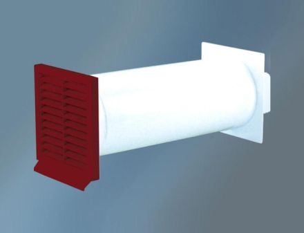 Quellmalz 12.32001Z Wall box round rectangle 125 BRICK RED