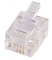 EFAPEL TELEPHONE PLUG 6 POSIT W/4 CONT (PLUG 6X4)