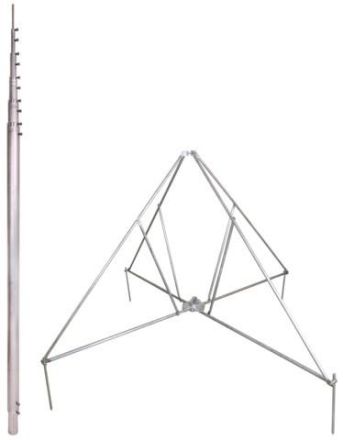 Dehn & Söhne 105715 Catch rod set L8.0m Al with four-legged tripod D60mm R1330mm