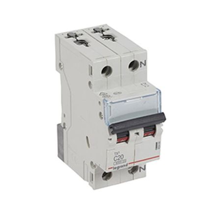 Legrand 403460 Circuit breaker TX3 C20A 1P+N 6KA 2M