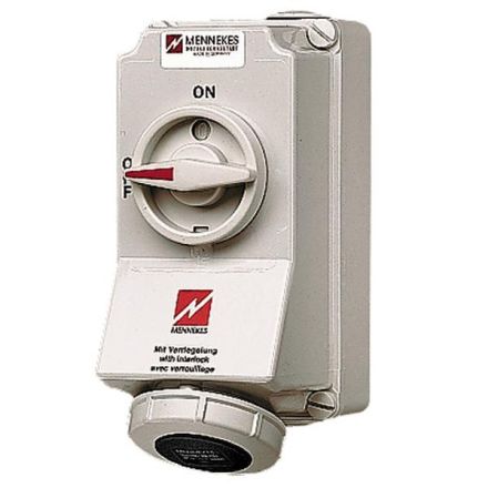Mennekes 5606A DUO 32A 4-pole 7h 500V IP67 wall socket