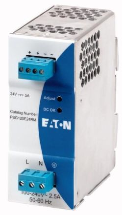 Eaton PSG120E24RM 1phase 100-240VAC 5A power supply, 172892