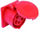 PCE 315-6f7 straight 16A 5-pin 6h 400V IP44 panel socket