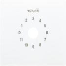 Jung LS594-8WW cover for volume control, thermoplastic, LS series, alpine white