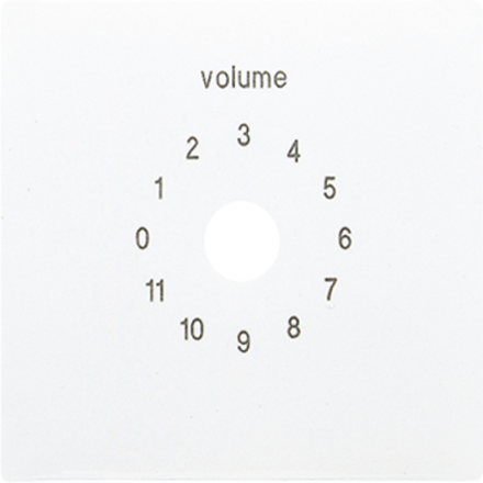 Jung LS594-8WW cover for volume control, thermoplastic, LS series, alpine white
