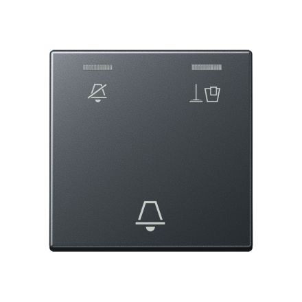 Jung ACUKO5MANM hotel rocker, external unit, symbols do not disturb, tidy up room and bell, Series A, anthracite matt