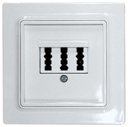 Eltako 30055836 3-way TAE55E/3-wg pure white glossy TAE cover