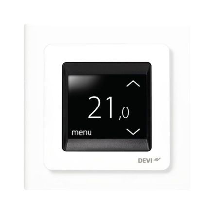 DEVI 140F1064 Touch Thermostat | for electric underfloor heating | polar white