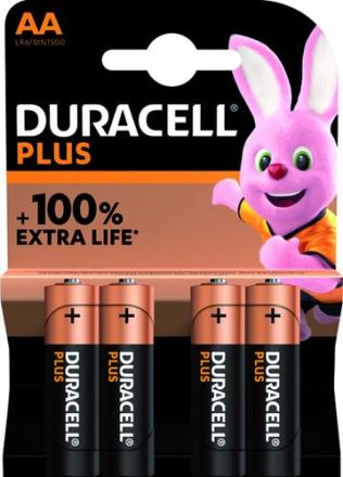 Hückmann 147282 1.5V Mignon AA Plus BL Duracell (PK=4) battery