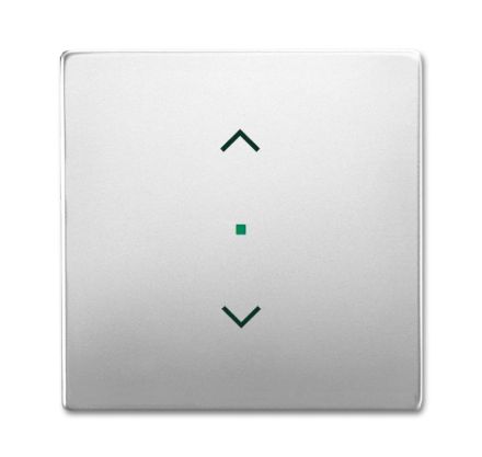 Busch-Jaeger 6232-10-866 Rocker switch, 1-way, with symbol 'blind' stainless steel