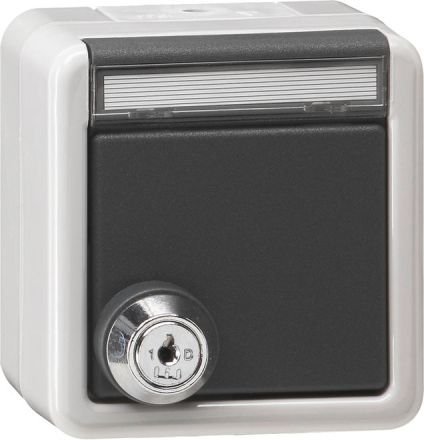 Gira 456930 KD lock equal+BSF WG AP gr socket SCHUKO