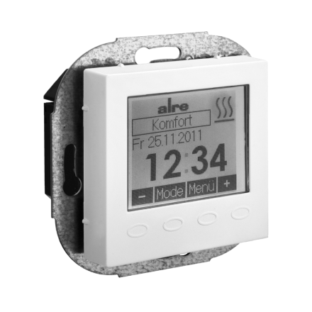 Alre-It UA060004 HTRRUu210.021#55 pure white 55x55mm o.Ra room temperature controller digital