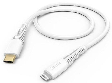Hama 201603 USB-C - Lightning, 1.5 m, white USB charging cable