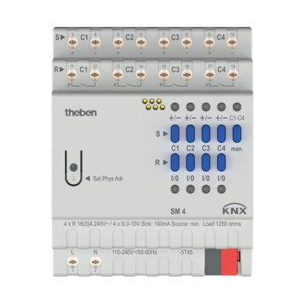 THEBEN SM 4 KNX dimming actuator 0-10 V | 4-way