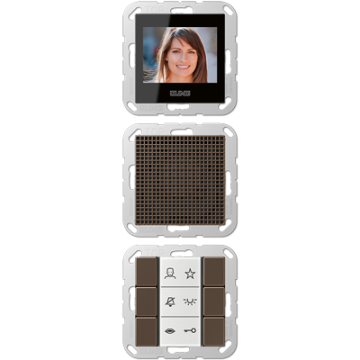 Jung SIVIA622MO Siedle In-Home-Bus video indoor stations, series AS/A, mocha