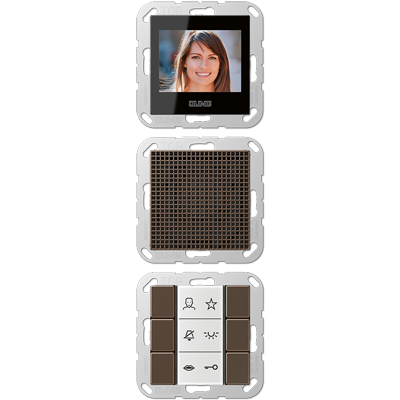 Jung SIVIA622MO Siedle In-Home-Bus video indoor stations, series AS/A, mocha