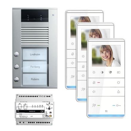 TCS PVE16030-0010 video:pack 3-button AVD+IVW5111 AP video intercom set