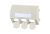 METZ CONNECT for E-DATsubw 3x8 cover cap pearl white, 1309320301-E
