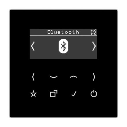 Jung DABLSBTSW Smart Radio DAB+ Bluetooth®, LS series, black