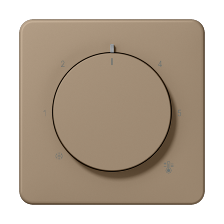 Jung CD1749BFGB cover for room temperature controller inserts, thermoplastic lacquered, CD series, gold-bronze