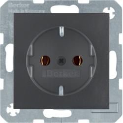 Berker 47431606 SCHUKO socket anthracite, matt Berker B.3/B.7