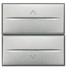 Bticino HC4037/2 blind button, (aluminium)