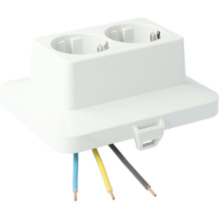 Kaiser AT2293 Pluggable AK2 2xSchuko grey I:3 H07V-U front part