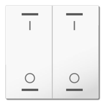 MDT BE-TAL55W202.B1 rocker for touch sensor Light 55 | 2-way, IO | pure white glossy