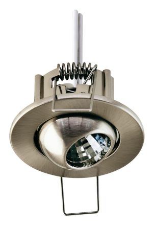EVN 426013 round black chr sat. G4 max.20W 12V recessed ceiling spotlight