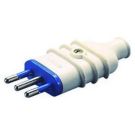 Gewiss GW28003 straight 2P+E 10A250V white plug